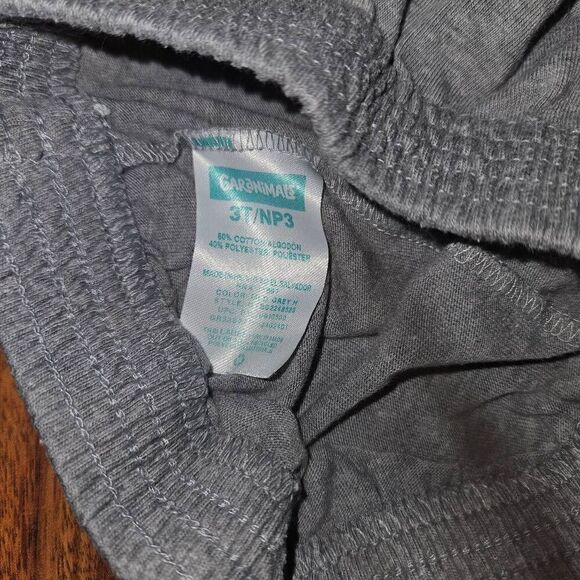 6 for $25 🎃 Garanimals Gray and Navy Elastic Shorts Toddler Size 3T - Picture 2 of 3